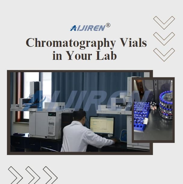 How do chromatography vials prevent sample loss and contamination during analysis?