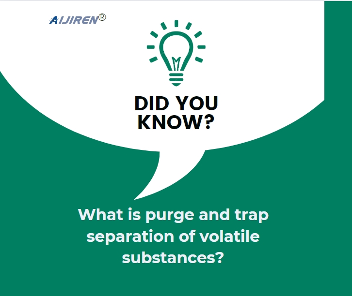 What is purge and trap separation of volatile substances?