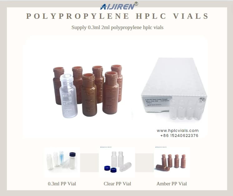 What are the advantages of polypropylene HPLC vials?